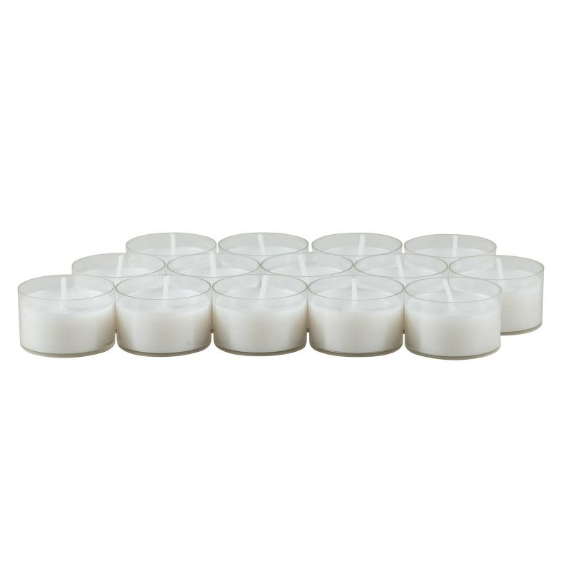 6-7hr Long Burning Tealight Unscented Candles White - Stonebriar Collection, 4 of 5