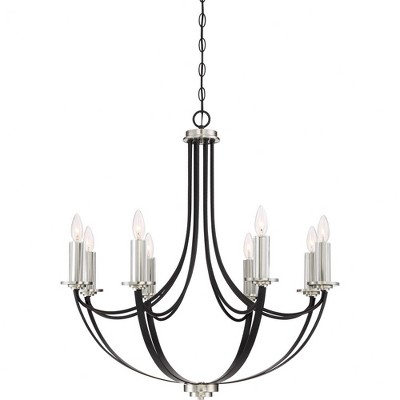 Quoizel Lighting Alana 8 - Light Chandelier in  Mystic Black