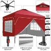 Ainfox 12ftx12ft Pop Up Canopy Tent with 4 Sidewalls One Push Tent Canopy with Wheeled Carry Bag, 8 Stakes and 4 Ropes - 3 of 4