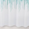 Avenue Shower Curtain Teal - Allure Home Creations: Polyester Jacquard, Machine Washable, Buttonhole Top - 4 of 4