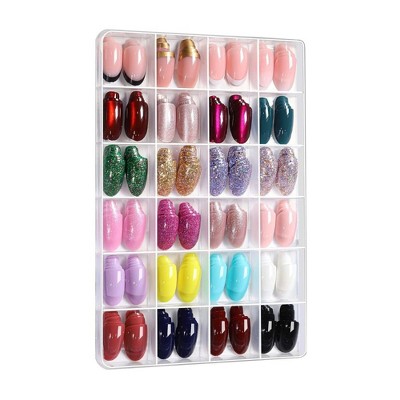 LOVELAY CREATIONS 576 Pieces Oval Press-On Nails