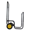 JANSNO Black Steel Wheelbarrow with Wheeled, for Indoor/Outdoor Wood Hauling - 2 of 4
