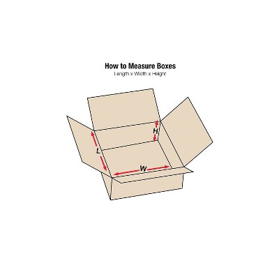 Eco-Friendly Kraft Corrugated Storage Boxes 22" x 12" x 8" - Bundle of 25