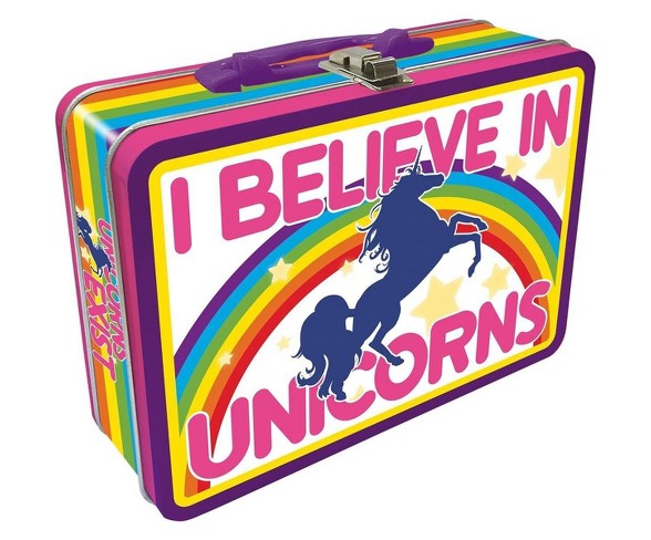 I Believe In Unicorns Tin Lunch Box