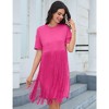 Whizmax Women's Tassel Dress Casual Summer Dress Short Sleeve Fringe Hem Dresses Party Concert Outfits for Women - 2 of 4