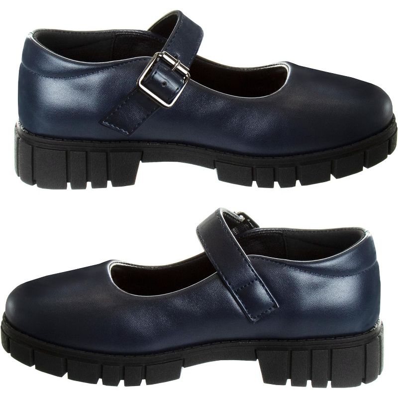 French Toast Girls Round Toe Ankle Strap Maryjane School Shoes - Mary Jane Platform Oxford Dress Shoe Pumps - Black/Navy/Brown (Little Kid/Big Kid), 4 of 8