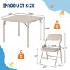 3 Piece Boys Girls Folding Table and Chairs Set, Activity Table and Chairs Set - 2 of 4