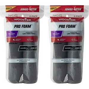 Wooster 6.5" Jumbo-Koter Pro Foam Closed-End 2 Sets Of 2-Pack Roller Cover # RR308-6.5-2PK - 1 of 1