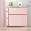 12-Drawer Bedroom Dresser with Side Pockets – Fabric Chest Organizer for Storage - 3 of 4