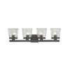 Astor 4-Bulb Glass Vanity Light Fixture - Modern Design for Bathroom, Dimmable, Damp Rated - 2 of 4