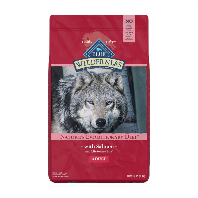 Blue Buffalo Wilderness High Protein Natural Adult Dry Dog Food with Salmon, 1 of 11