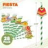 4E's Novelty Cinco De Mayo Reusable Plastic Straws for Fiesta Decorations - Includes 28 PCS Perfect for Taco Tuesday and Mexican-themed Parties. - 2 of 4
