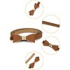 Allegra K Women's Skinny Waist Belt Metal Bow-knot No Buckle Thin Belt 1 Pc - 2 of 4