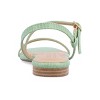 Journee Collection Womens Crishell Textured Material Sling Back Stacked Heel Sandals - 3 of 4