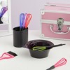 Glamlily 6 Pack Mini Whisk Set for Hair Dye Color Mixing, Cream Mixer, Salon or Home Use 7 x 1.2 in. - 3 of 4
