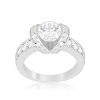 Slickblue Contemporary Tension Set Engagement Ring 3.4 Ct. Clear Fashion Ring for Women - 2 of 3