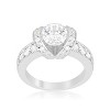 Slickblue Contemporary Tension Set Engagement Ring 3.4 Ct. Clear Fashion Ring for Women - image 2 of 3