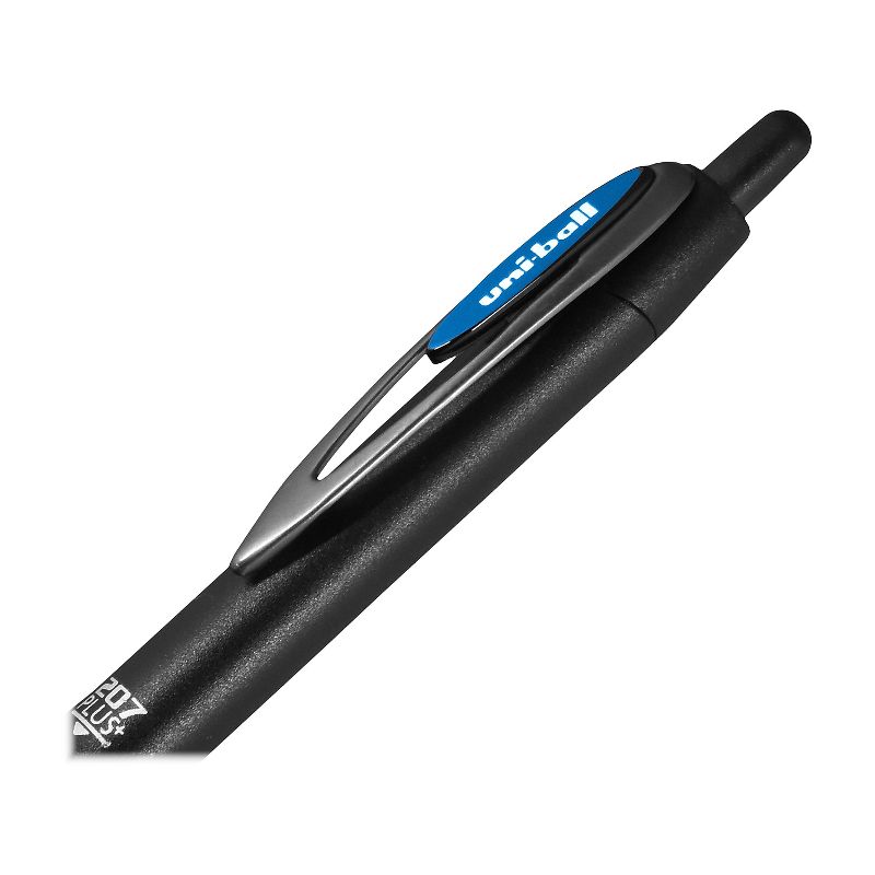 uni-ball uniball 207 Plus+ Retractable Gel Pens Medium Point 0.7mm Blue Ink 4/Pack (70457), 4 of 10