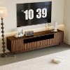 ATJafurn Walnut Entertainment Center Mid-Century Modern Living Room Furniture - 2 of 4