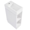 NicBex 18.6" Bathroom Vanity with Sink, Bathroom Cabinet Storage with 1 Spacious Cabinet and 2 Open Shelf for Bathroom - 4 of 4