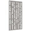 VidaXL Patio Wall Decoration 41.3 in.x21.7 in. Corten Steel Bamboo Design - 3 of 4