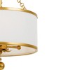 Crystorama Lighting Broche 3 - Light Semi-Flush Mount in  Antique Gold - 3 of 4