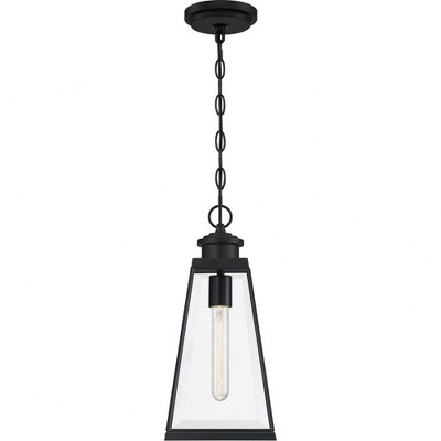 Paxton 15.5" Matte Black Glass Mini Pendant Light