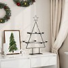 vidaXL Metal Christmas Tree Black Powder-coated steel 30 in Collapsible - 3 of 4