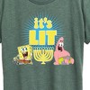 Women's - SpongeBob SquarePants - It's Lit Hanukkah Short Sleeve Graphic T-Shirt - 2 of 4