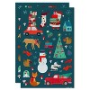 74ct 2 Sheets Christmas Stickers for Kids' Winter Icons - 2 of 4