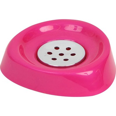 Evideco French Home Goods Sleek Soap Dish with Drain Plug, Available in 6 Colors – Perfect for Modern Bathrooms