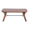 42" Folia Bench Wood/Walnut - LumiSource: Sleek Design, Tapered Legs, Entryway & Bedroom Furniture - 4 of 4