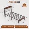 JIONJOY Noise-Free Bed Frame with Built-in Charging Ports, 11" Underbed Storage, No Box Spring Needed - 4 of 4