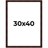 PosterPalooza | Distressed Brown Picture Frame - UV Acrylic, Foam Board Backing, Hanging Hardware - 2 of 4