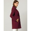 INSPIRE CHIC Women's Regular Fit Notched Lapel Long Sleeve Buttoned Classic Coat - 4 of 4