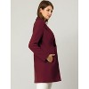 INSPIRE CHIC Women's Regular Fit Notched Lapel Long Sleeve Buttoned Classic Coat - image 4 of 4