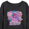 Women's - LOL Surprise! - Splash Beauty w/ Butterflies & Hearts Lightweight French Terry Wide Neck Long Sleeve Shirt - 2 of 4
