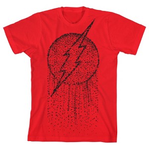 Flash Splatter Logo Boy's Red T-shirt - 1 of 3