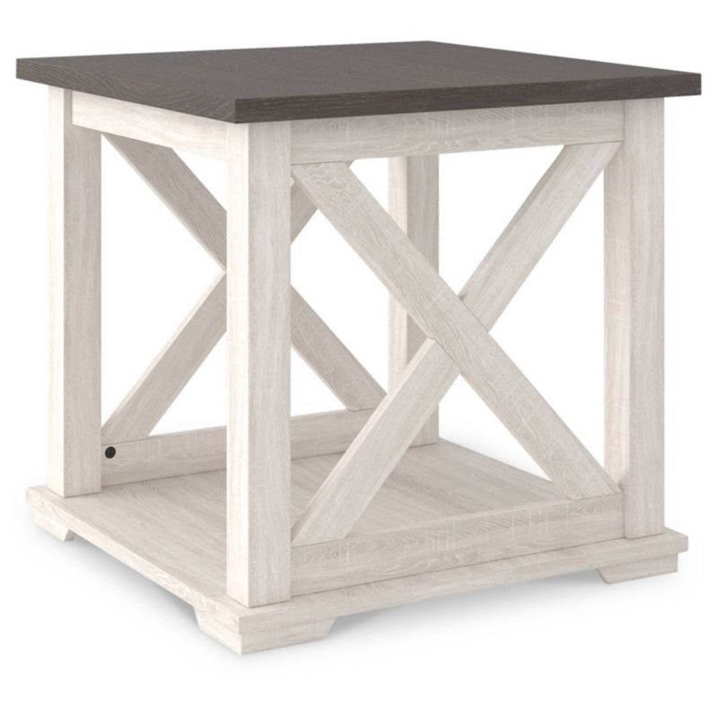 Dorrinson End Side Table White/Black/Gray - Signature Design by Ashley, 3 of 9