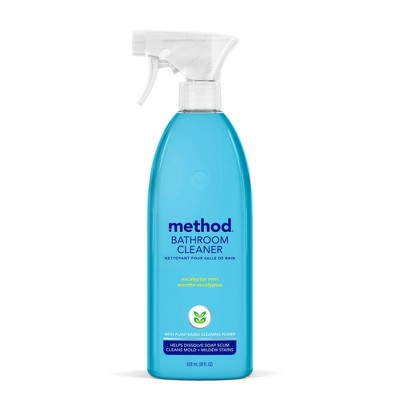 Method Cleaning Products Bathroom Cleaner Tub + Tile Eucalyptus Mint Spray Bottle 28 fl oz