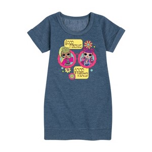 - LOL Surprise! - Toddler & Youth Girls Fleece Dress Graphic Short Sleeve Fleece Dress - 1 of 4