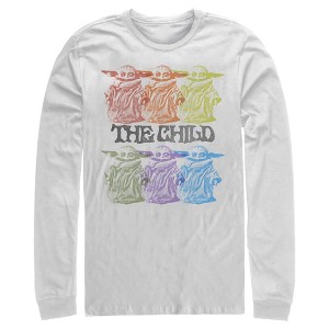 Men's Star Wars The Mandalorian Hexad Illusion Long Sleeve Shirt - 1 of 4