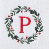 SKL Home 2pk Wreath Monogram Hand Towels "P" - 2 of 4
