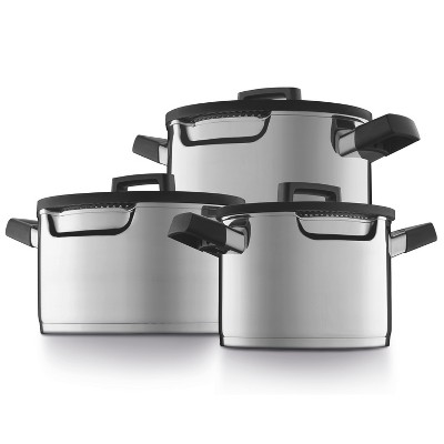 BergHOFF Gem 9 Piece Cookware Set, Black