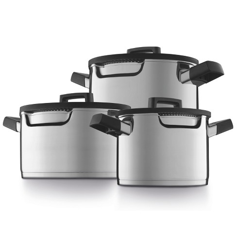Berghoff Stone 11pc Non-stick Cookware Set With Glass Lids : Target