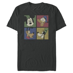 Men's Mickey & Friends Mickey Mouse Character Square T-Shirt - 1 of 4