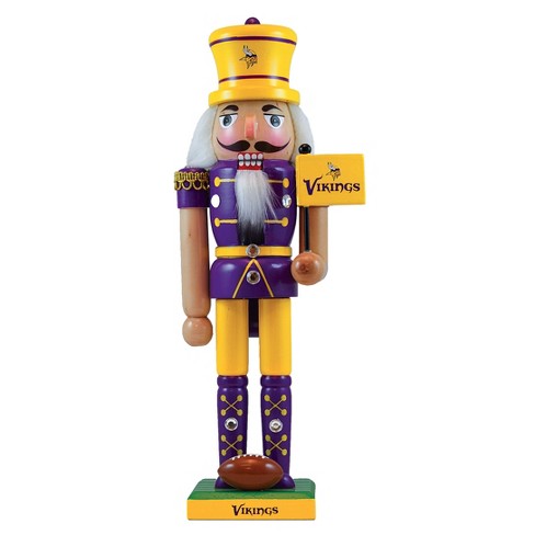 Minnesota Vikings Christmas Decorations, Vikings Nutcrackers