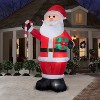 Gemmy Christmas Airblown Inflatable Santa w/Gift and Candy Cane Giant, 12 ft Tall, Multicolored - 2 of 4