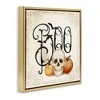 Stupell Industries Something Wicked Boo Floating Frame Canvas Art, Gold, 18" x 18" - 2 of 4