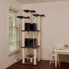 82 Inches Multi-Level Big Cat Tree. Tall Multi-Cats Tower with 2 Big Cat Condos A8202 - 2 of 4